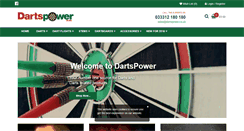 Desktop Screenshot of dartspower.co.uk