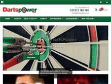 Tablet Screenshot of dartspower.co.uk